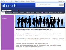 Tablet Screenshot of bi-net.ch